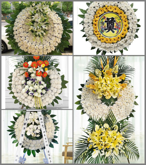 浙江省宁波余姚市马渚镇全佳桥村花圈速递